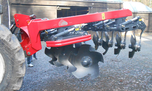 Disk plow side view