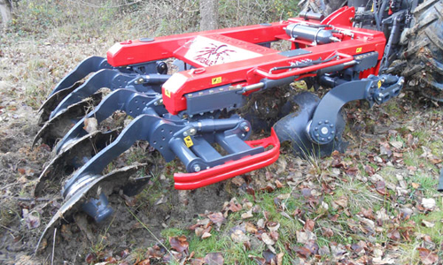 Disk plow C8D at work